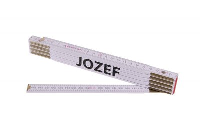 Metr skládací 2m JOZEF (PROFI, bílý, dřevo)