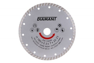 Kotouč diamantový DIAMANT 180x2.3x22.2mm TURBO