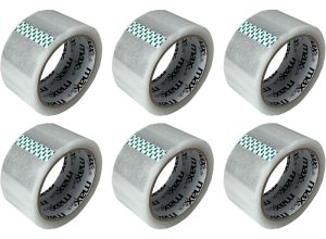 Lepící páska 48mm x 66m transparentní 6 ks