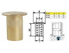 Protikus k zástrči D10 s prachovkou F1-475010 (032102 Nikl)