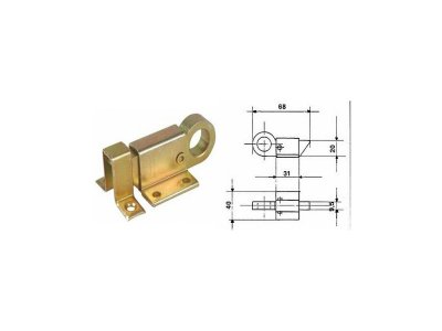 K 320 sklapka okenní Žlutý zinek F1-206 (032944 Bzn)