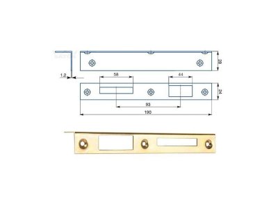 Protiplech Žlutý zinek 1/1 ''P'' (50ks)