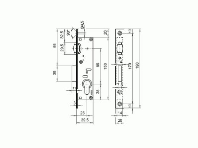 Zámek Titan 821/25 váleček dorm 25, hl.40