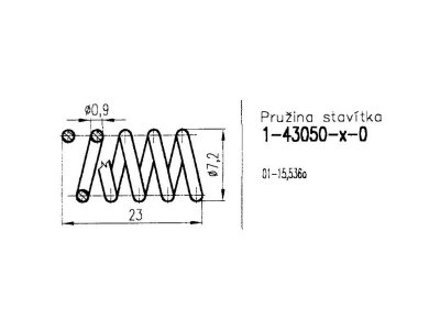 Pružina zámku 43050 (stavítka)