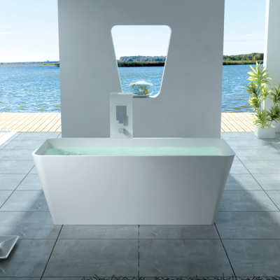 Maxwhite S03 Mat Vana volně stojící z litého mramoru BOLZANO matná 1477x670x540mm