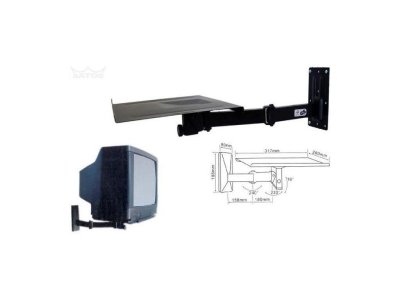 Konzola DRŽÁK B-30 TV ČERNÁ/30kg "AKČNÍ CENA BEZ SLEVY"