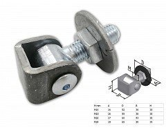 Závěs seřizovací podložka/matice M16 nosnost 30kg