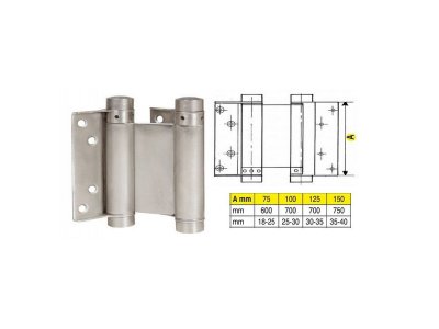 Pružinový závěs 29/75 Ni F1-107029 max 15kg/1pár/600mm š.