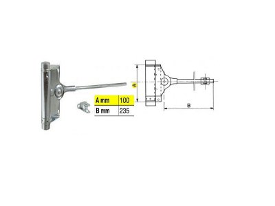 Pružinový zavírač dveřní 40kg F1-91/2 (032029)