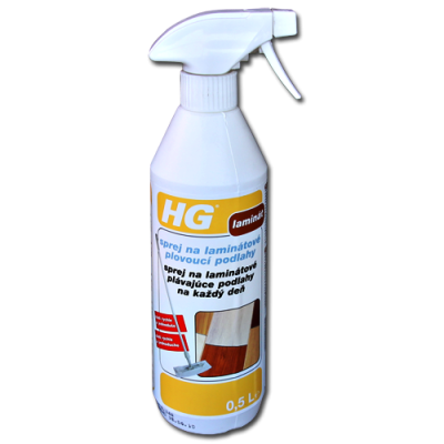 Čistící ochranný prostředek sprej HG465 na laminátové a lakované dřevěné podlahy 0,5 L
