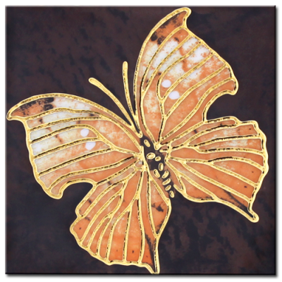 Obklad keramický 30 x 30 cm motýl dekor