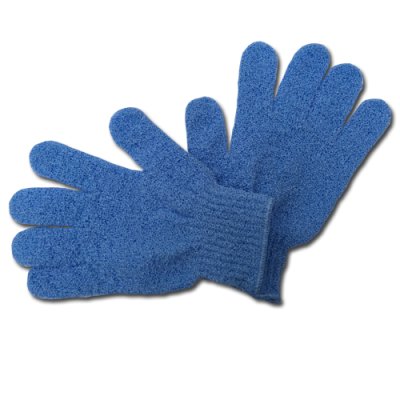 Peelingová rukavice GR004 masážní modrá