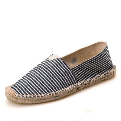 Espadrilky textilní boty Stripes - modro bílá