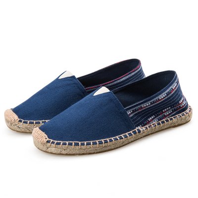 Espadrilky textilní boty Simple - modré