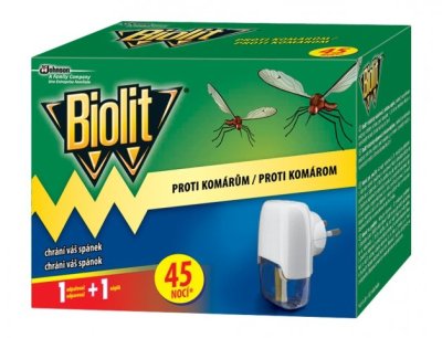 NG 5462 Odpařovač BIOLIT elektrický proti komárům 45 nocí 27 ml 63x112x89