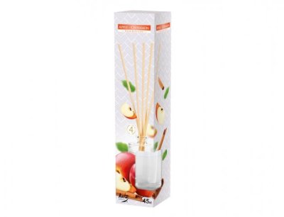 NG 45471 Osvěžovač vzduchu JABLKO-SKOŘICE odpařovací s tyčinkami 45ml 45x45x205