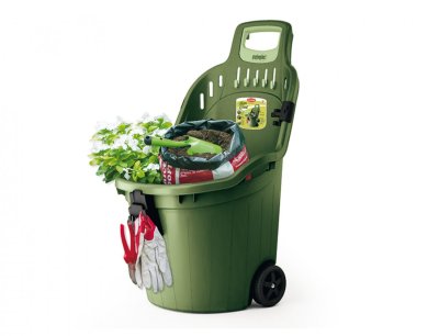 NG 08994 Vozík zahradní univerzální plastový zelený 60x53x89cm 530x595x885