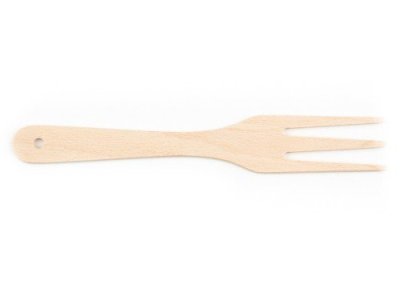 KOLIMAX Dřevěné výrobky Vidlička se třemi hroty, délka 28 cm