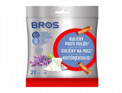 NG 5531 Kuličky BROS proti šatním molům levandulové 20ks 40x160x180
