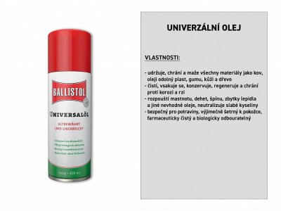 Univerzální olej 200 ml sprej, BALLISTOL 21712 (21700) (akce 015838)