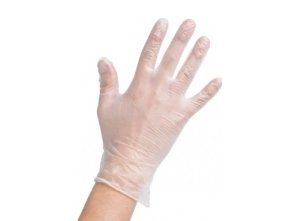 Vinylové rukavice velikosti M bílé - 100ks