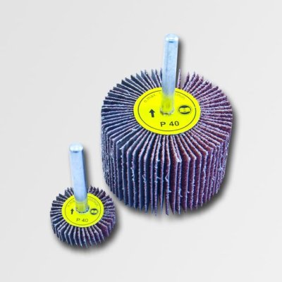 ABRASIVES Kotouč brusný lamelový na stopce | 40x10x6 mm zr. 60