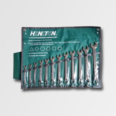 HONITON Sada očkoplochých klíčů vyhnutých 12 dílů HONIDRIVER | 8-22 mm, textilní obal