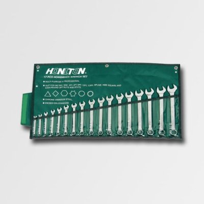 HONITON Sada očkoplochých klíčů vyhnutých 17 dílů HONIDRIVER | 6-22 mm, textilní obal