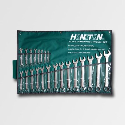 HONITON Sada očkoplochých klíčů vyhnutých 22 dílů HONIDRIVER | 6-32 mm, textilní obal