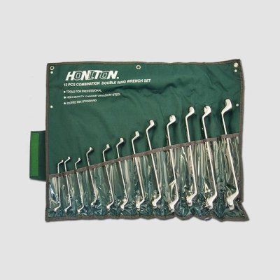 HONITON Sada očkových klíčů vyhnutých 12 dílů | 6-32 mm, textilní obal