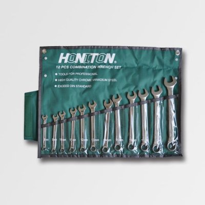 HONITON Sada očkoplochých klíčů vyhnutých 12 dílů | 8-22 mm, textilní obal