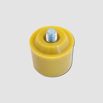 HONITON Náhradní plastové koncovky k dřevěné paličce HPA002 | 32 mm, PU (žlutá)