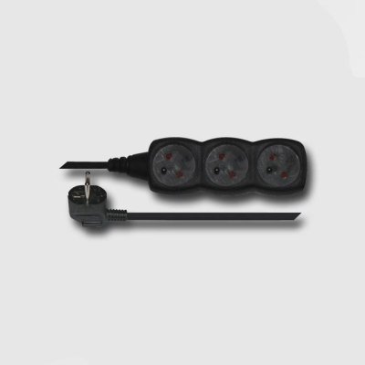 EMOS Prodlužovací kabel | černý, 3 zásuvky, 230 V / 3 m, (1 mm²)