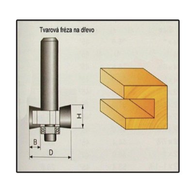 STAVTOOL Tvarová fréza do dřeva, stopka 8 mm | 9,4x54 mm