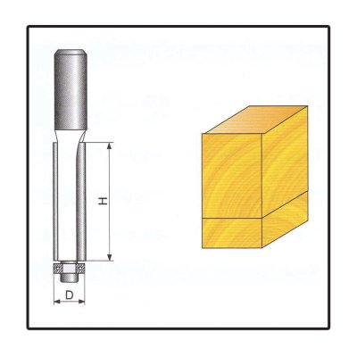 STAVTOOL Tvarová fréza do dřeva, stopka 8 mm | 9,5x93 mm