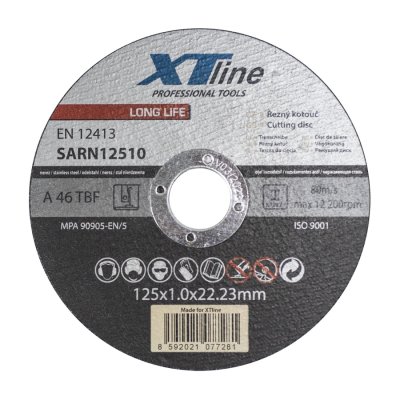 XTLINE Kotouč řezný na ocel / nerez | 125x1,0x22,2 mm