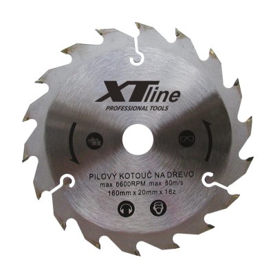 XTLINE Kotouč pilový s SK plátky | 140x1,4x20 mm, 16 zubů