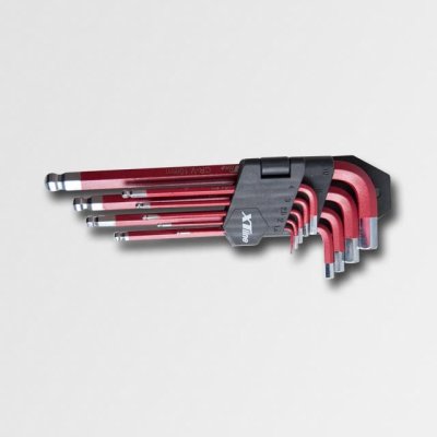 XTLINE Sada IMBUS klíčů s kuličkou 9 dílů | 1,5-10 mm