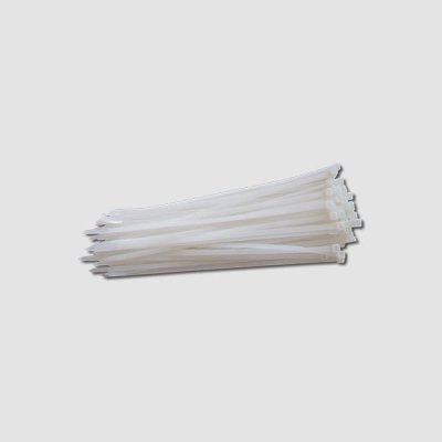XTLINE Vázací pásky nylonové bílé | 400x7,6 mm, 1bal/50ks