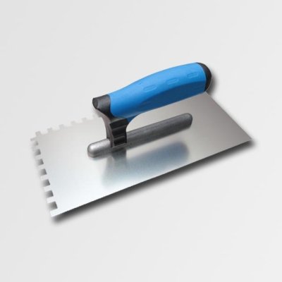 KUBALA Hladítko nerezové zubové softgrip | 270x130 mm, zub 4x4 mm