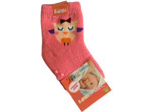 Thermo bavlněné ponožky dívčí 12-24 měsíců