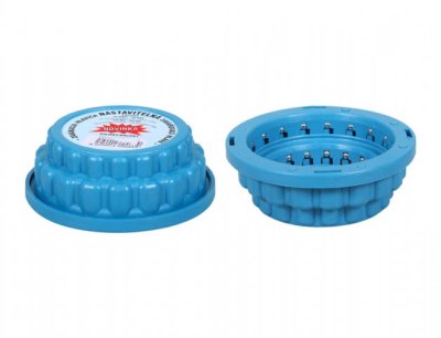 NG 48648 Hlava zavařovací kuličková plast a kov modrá 110x110x40