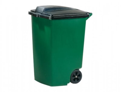 NG 77517 Popelnice na odpad plastová zelená 100l 60x75cm 470x600x750
