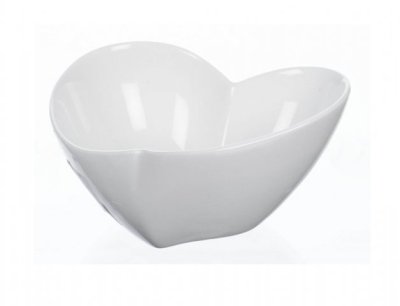 NG 94851 Miska HEART srdce porcelánová bílá 12x12x6cm 120x120x60