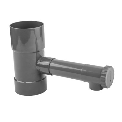 Sběrač / lapač dešťové vody s ventilem - 80 mm