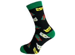 Termo Vánoční bavlněné ponožky DAK2 vel. 43-46