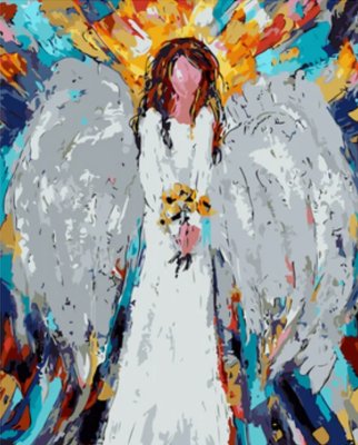Olie's malování podle čísel Anděl