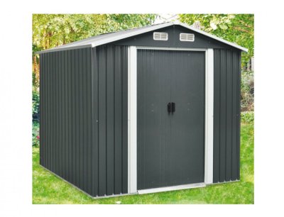 NG 48197 Domek STANLEY IV zahradní antracitový 5,6m2 2,38x2,36x2,06cm 2260x2260x2060