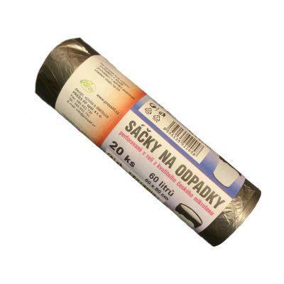 HDPE sáčky do koše 60L - 60 x 80 cm - 20ks (8mic)