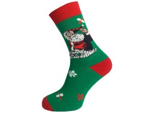 Termo Vánoční bavlněné ponožky MCH vel. 43-46
